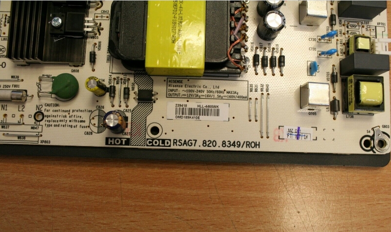 New Sharp Power Board 242444,HLL-4465WK RSAG7.820.8349/ROH for TV LC-58Q7370U